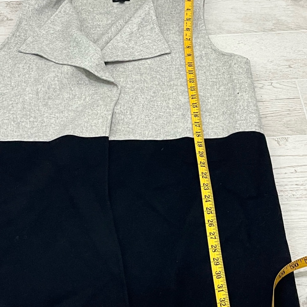 Talbots Duster/Vest, Gray And Block Color Block, … - image 5